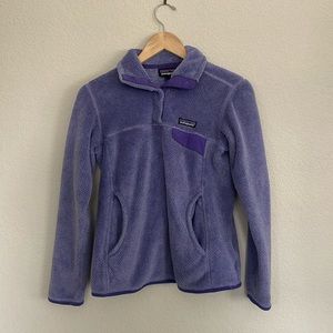 Purple Patagonia fleece pullover size XS